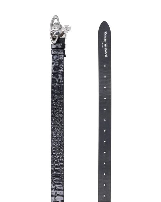 Vivienne Westwood White Orb Buckle Belt