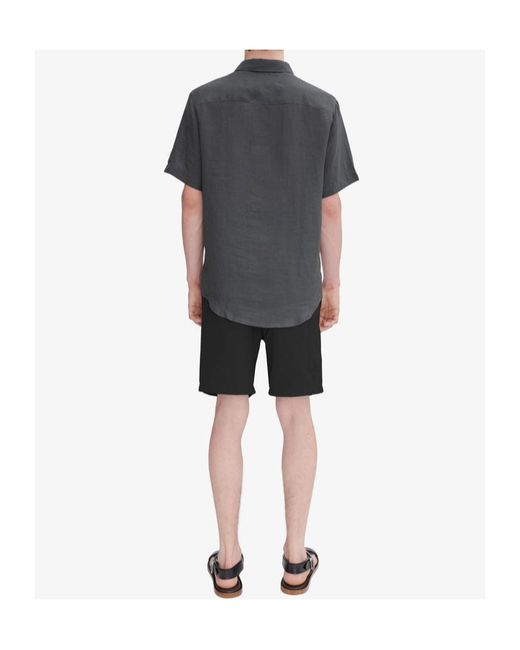 A.P.C. Black Norris Elastic-Waist Bermuda Shorts for men