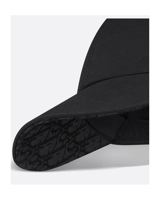 Dior Black Homme Logo-Embroidered Baseball Cap for men