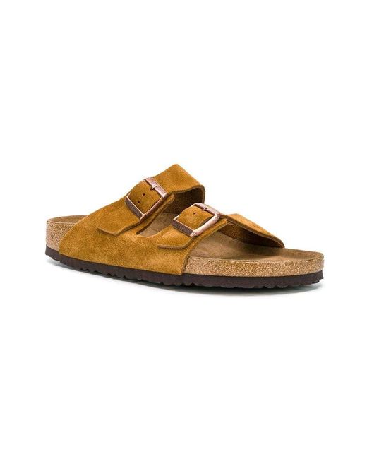 Birkenstock Brown Arizona Soft Footbed Slip-On Sandals for men