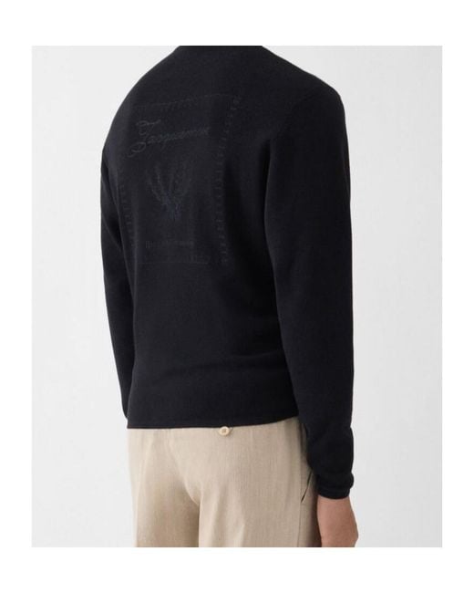 Jacquemus Black Wool Embroidered Sweater for men