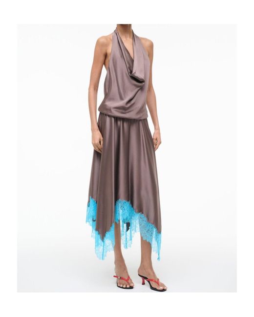 Staud Multicolor Elira Silk Dress
