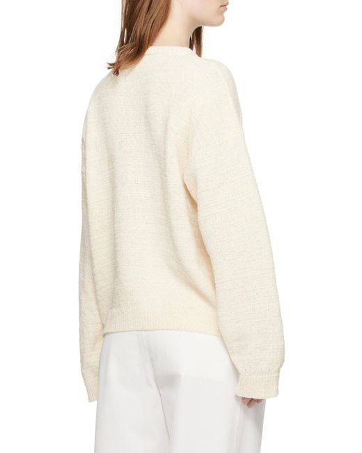 Totême  Natural Crew-Neck Drop-Shoulder Jumper