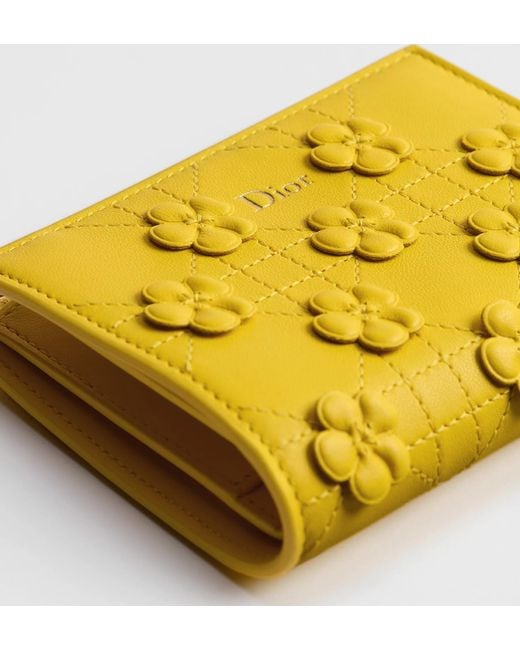 Dior Yellow Jardin Dahlia Wallet