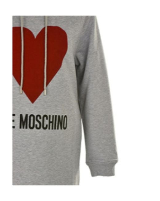 Moschino Gray A Printed Dress
