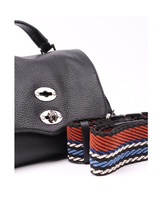 Zanellato Black Flip Shoulder Bag