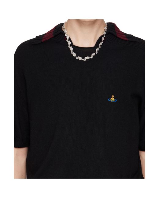 Emanuele Bicocchi Metallic Multi-Rose Necklace for men