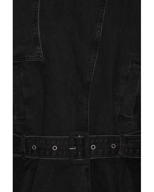 ROTATE BIRGER CHRISTENSEN Black Denim Biker Jacket