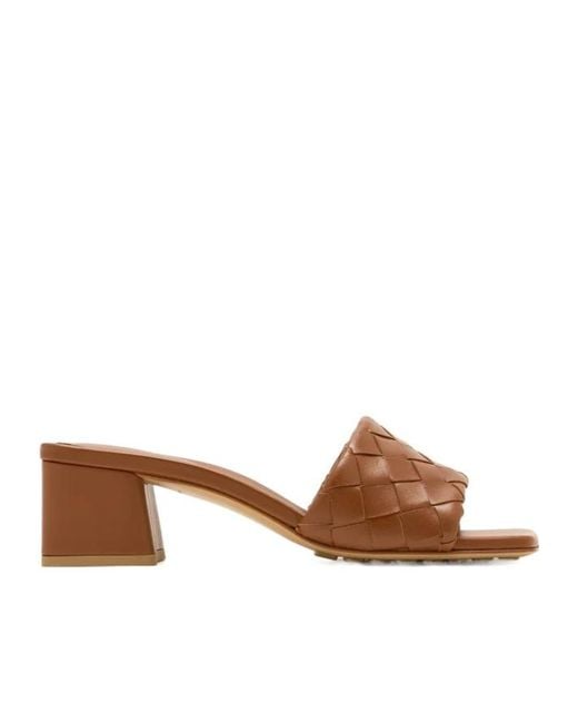 Bottega Veneta Purple Open-Toe High-Heeled Sandals