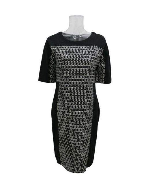 Weekend by Maxmara Black Round Neck Dress