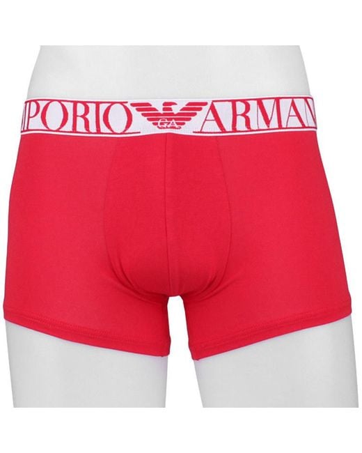 Emporio Armani Red Logo Underwear 2-Piece Pack for men