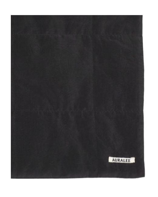 Auralee Black Quilted Shawl