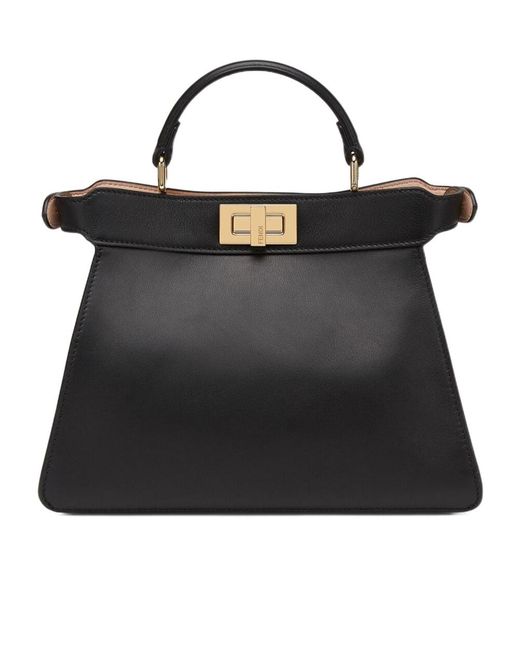 Fendi Black Peekaboo Iseeu Small Tote Bag