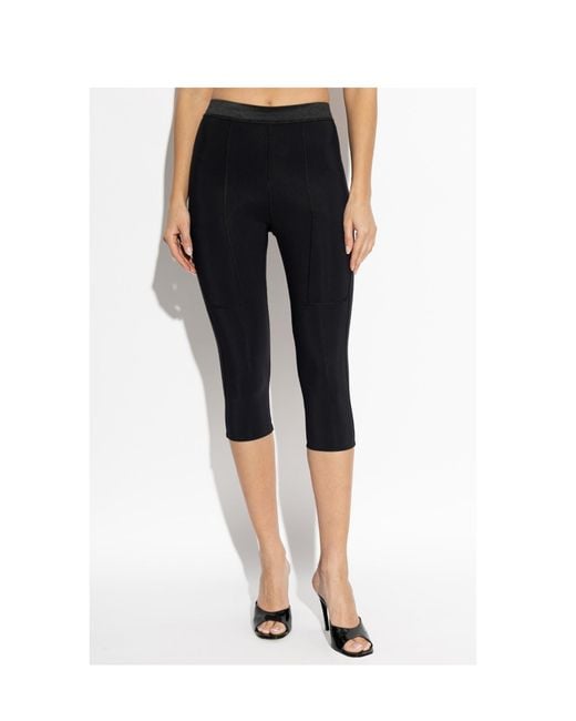 Coperni Black Cycling Capri Leggings