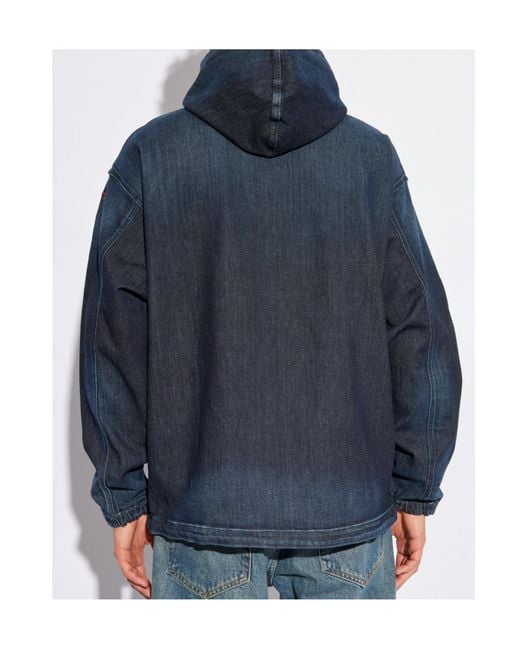 DIESEL Blue D-Wynny Jogg Denim Jacket for men