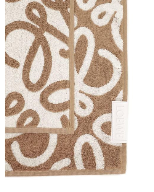 Loewe White Anagram Towel for men