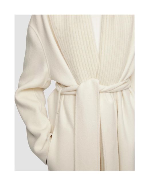 Joseph White Rica Double Face Cashmere Coat