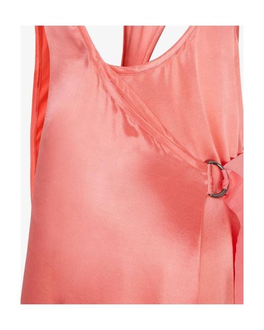 Fendi Pink Halter Neck Sleeveless Dress