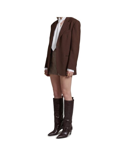 FEDERICA TOSI Gray Glen Plaid Tailored Shorts