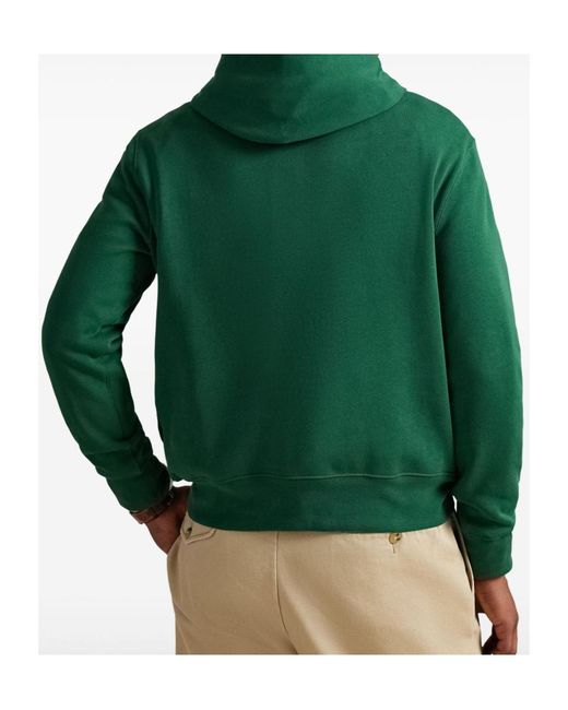 Polo Ralph Lauren Green Polo Bear Drawstring Hoodie for men