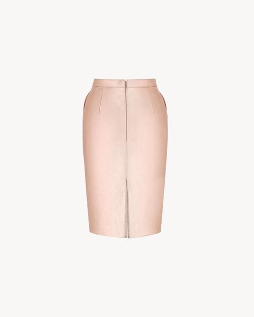 Saint Laurent Pink Pencil Skirt
