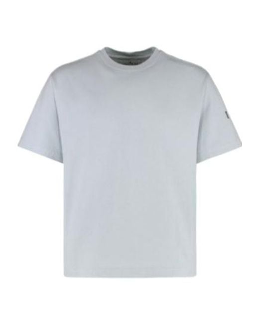 Stone Island Gray Crew Neck Tee for men
