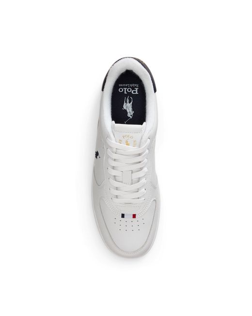 Polo Ralph Lauren White Minimalist Versatile Sneakers for men