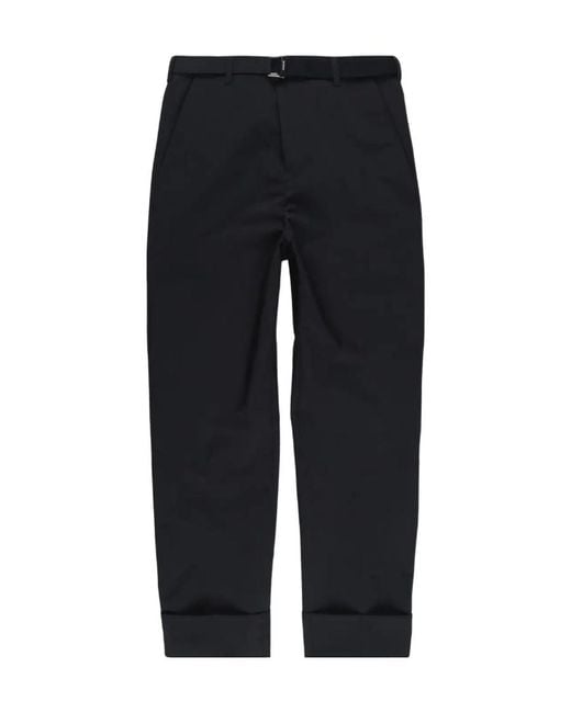Sacai Blue Logo Casual Pants for men