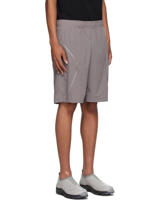 A_COLD_WALL* Black A-Cold-Wall* Stripe-Detailed Track Shorts for men