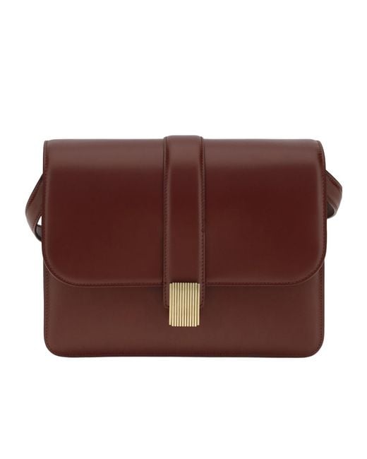 Khaite Brown Blake Flap Shoulder Bag