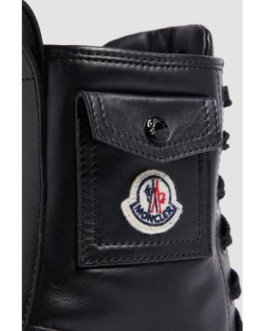 Moncler Black Gigi Lace-Up Boots