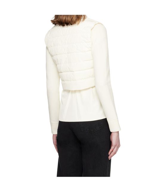 Mackage White Long-Sleeved Jacket And Down Vest Set