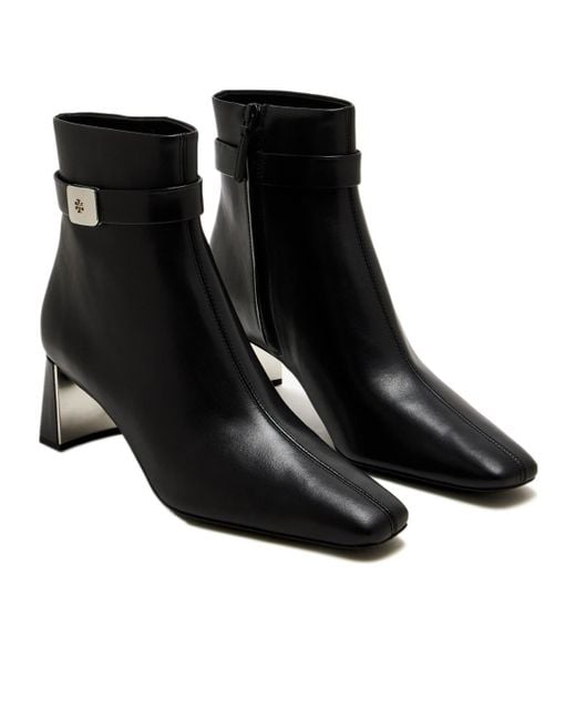 Tory Burch Black Georgia Heeled Ankle Boots