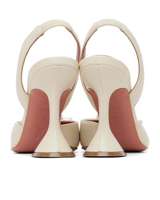 AMINA MUADDI Metallic Begum 95 Sling Pointed-Toe High-Heeled Sandals