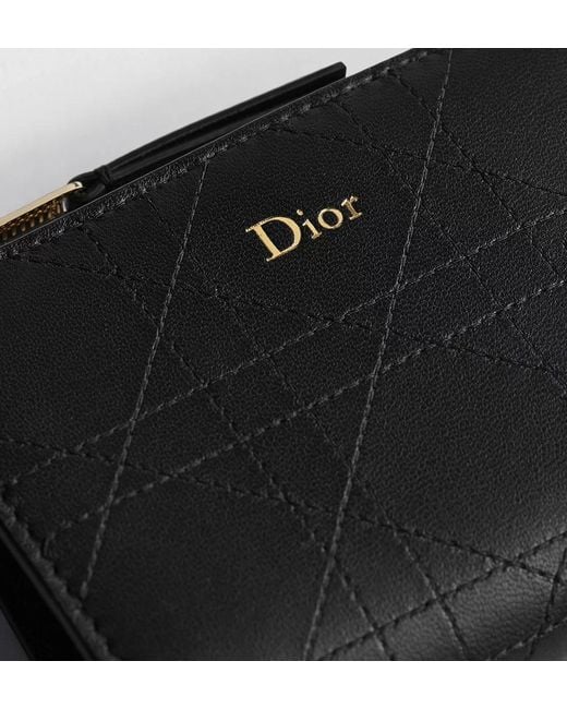 Dior Black Trianon Dahlia Wallet