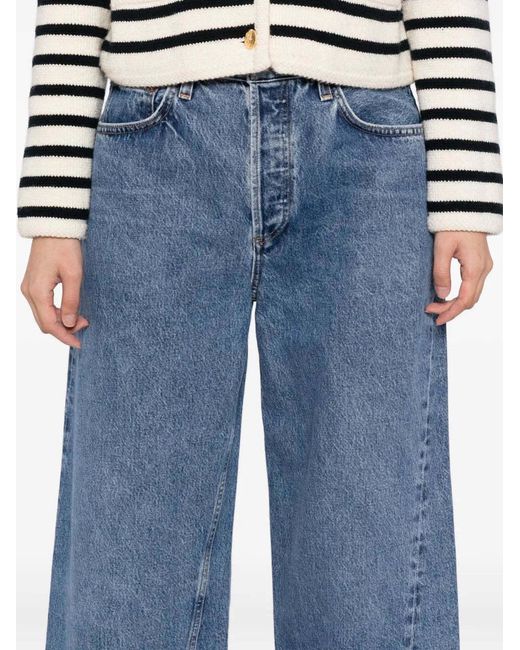 Agolde Blue Twist Low Slung Jeans