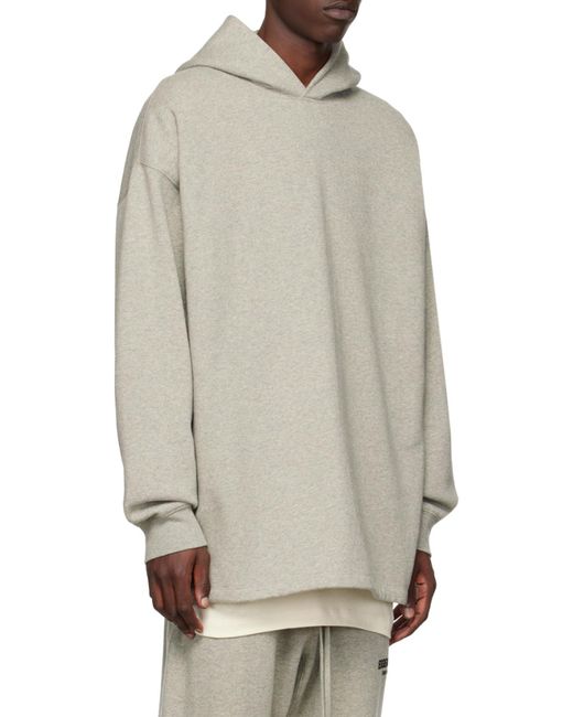 Fear Of God Gray Cotton-Blend Hoodie for men