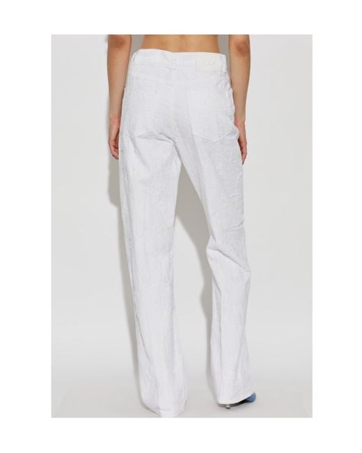 DIESEL White 1971 D-Sent Straight-Leg Jeans