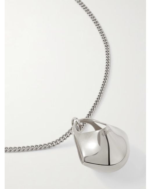 Khaite White Lotus Small Necklace