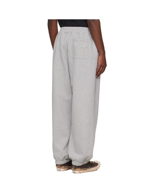 Vetements Gray Melange Track Pants for men