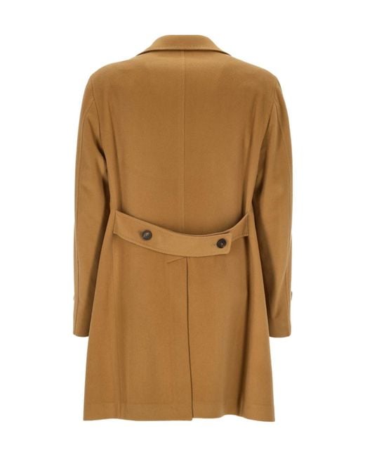 Tagliatore Brown Long-Sleeved Coat for men
