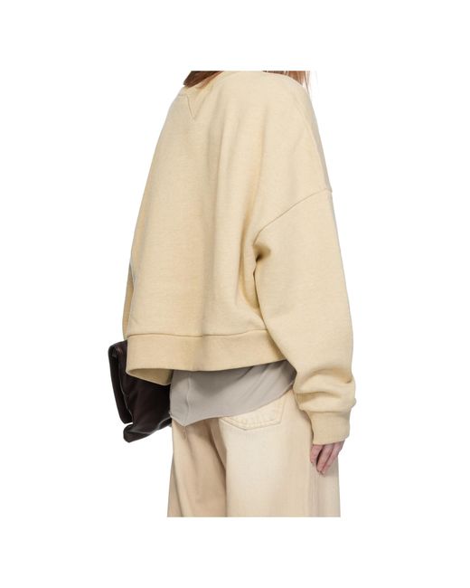 Entire studios Natural Box Crew Sweatshirt