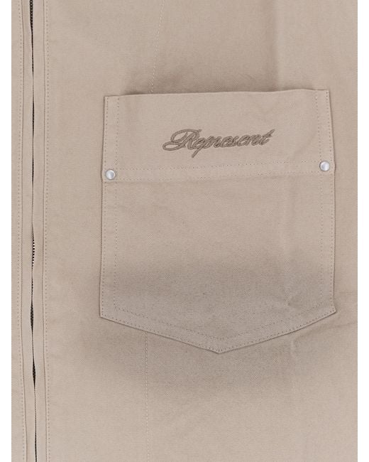 Represent Natural Ramona Short-Sleeve Zip Shirt for men