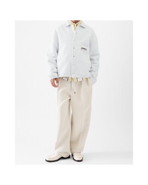 Jacquemus White Long Sleeve Casual Jacket for men
