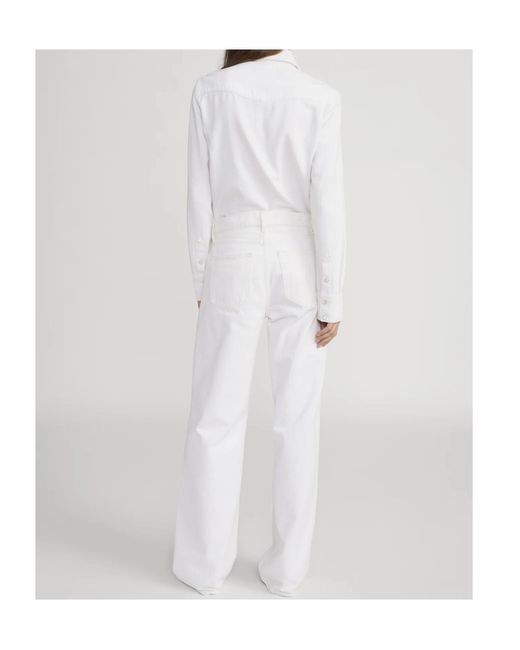 FRAME White Long Sleeved Buttoned Shirt