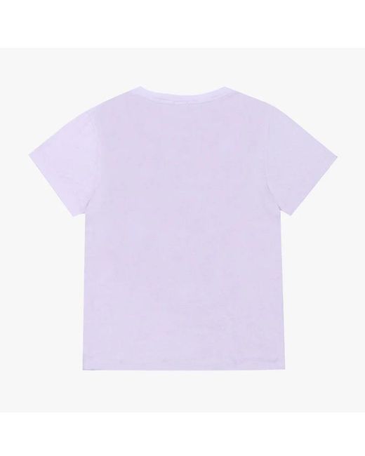 Re/done Purple Printed Short-Sleeved T-Shirt