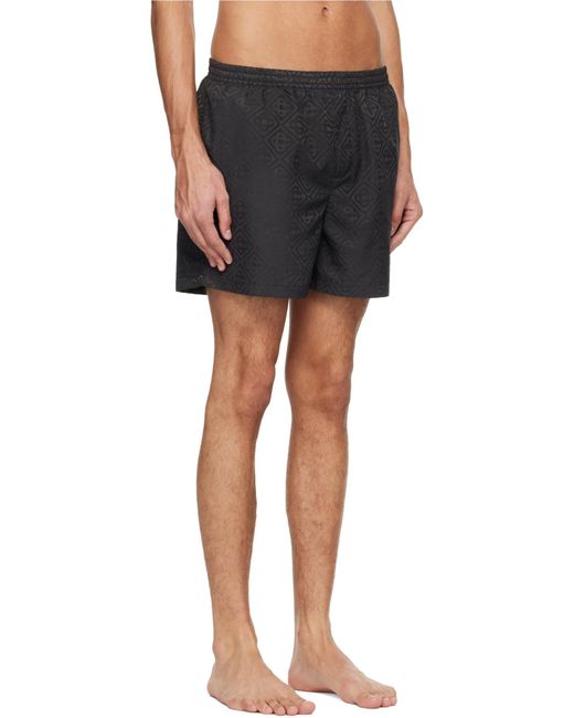 Casablanca Black Logo-Printed Shorts for men