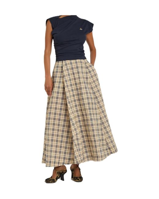 Vivienne Westwood Blue Asymmetric Cotton Top