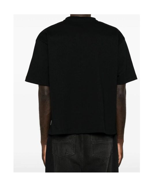 Gcds Black Crew-Neck T-Shirt for men