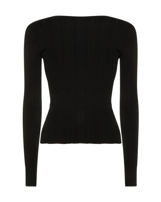 Self-Portrait Black Lace Button Top